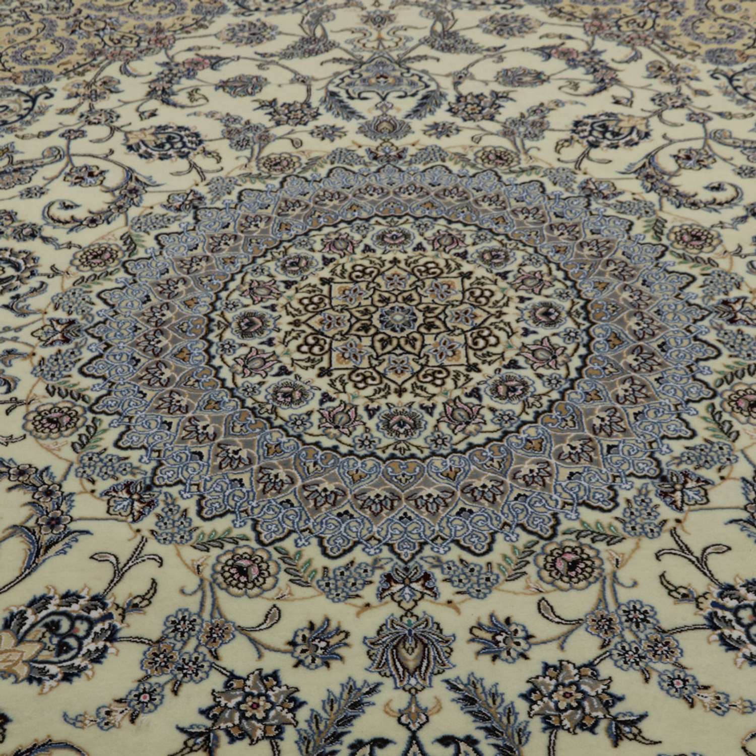 Perzisch tapijt - Nain - Koninklijk - 415 x 300 cm - crème