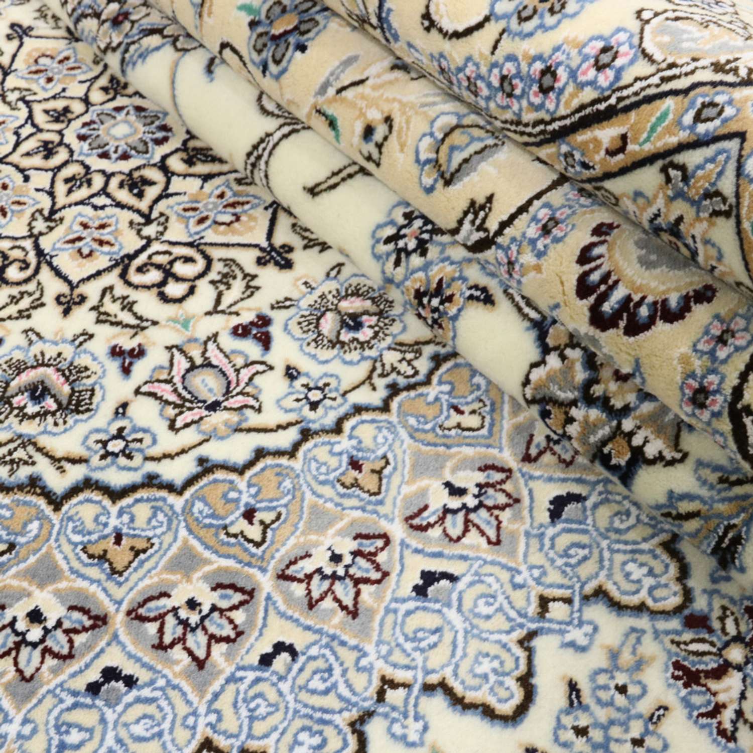 Tapis persan - Nain - Royal - 415 x 300 cm - crème