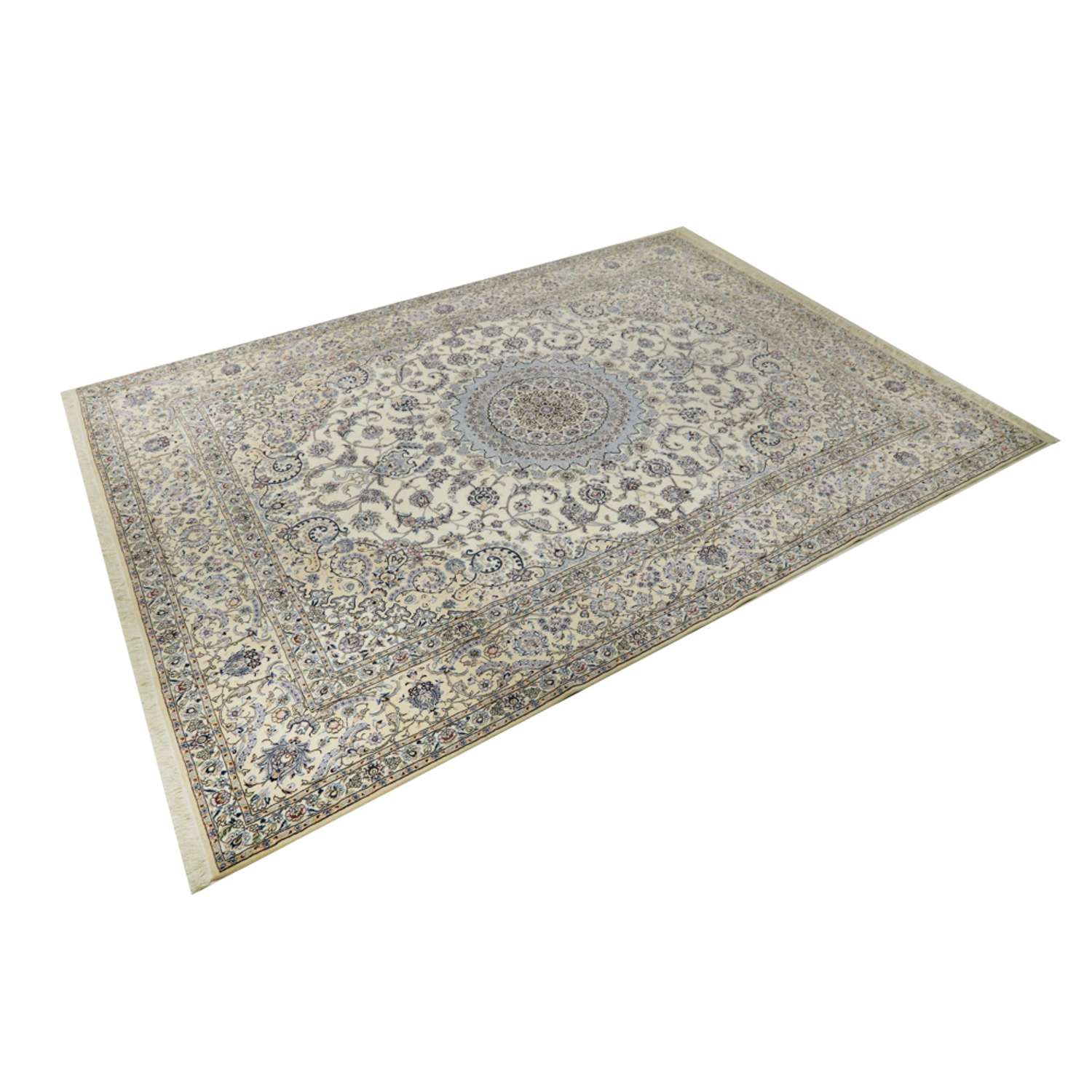 Perzisch tapijt - Nain - Koninklijk - 415 x 300 cm - crème