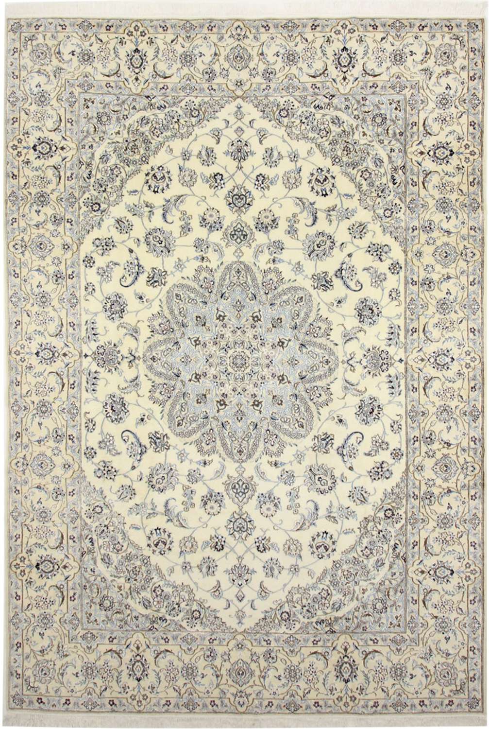 Perzisch tapijt - Nain - Koninklijk - 360 x 245 cm - crème