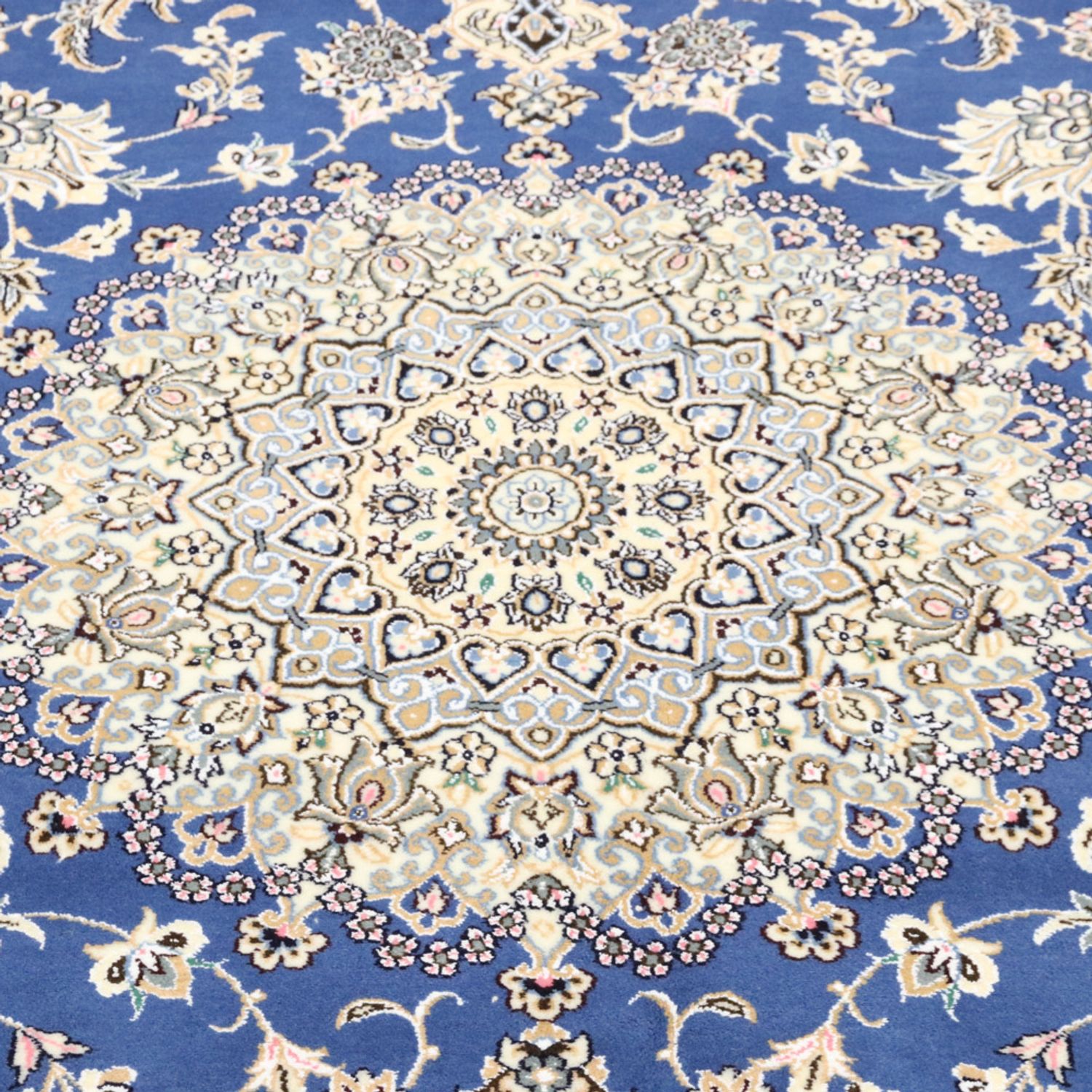 Alfombra Persa - Nain - Real - 303 x 250 cm - azul