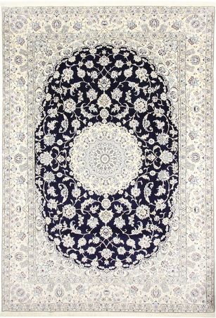 Tapis persan - Nain - Royal - 360 x 248 cm - bleu foncé