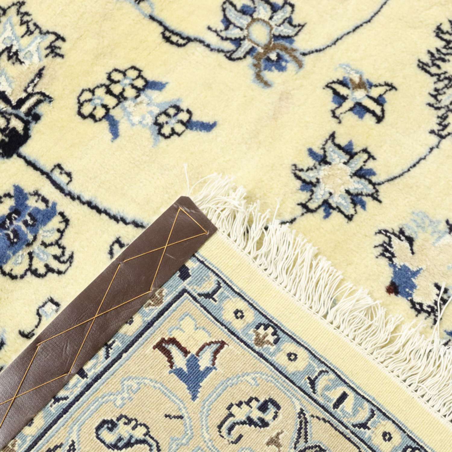 Perzisch tapijt - Nain - Koninklijk - 393 x 303 cm - crème
