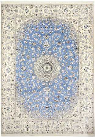 Tapis persan - Nain - Royal - 347 x 250 cm - bleu