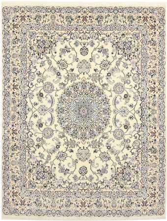 Alfombra Persa - Nain - Real - 250 x 198 cm - crema