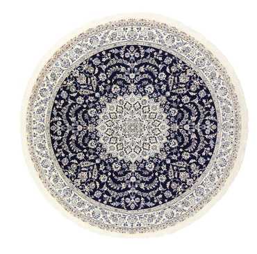 Perser Rug - Nain - Royal round  - 260 x 260 cm - dark blue