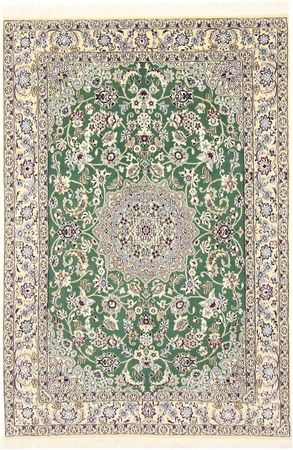 Tapete Persa - Nain - Royal - 198 x 130 cm - verde