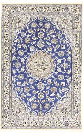 Alfombra Persa - Nain - Real - 179 x 117 cm - azul