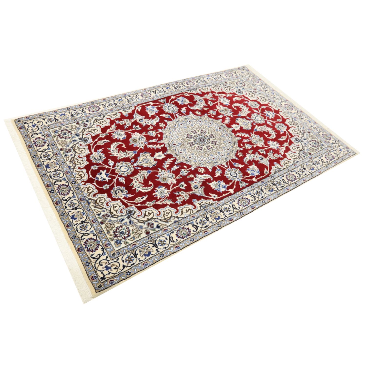 Tapis persan - Nain - Royal - 178 x 115 cm - rouge