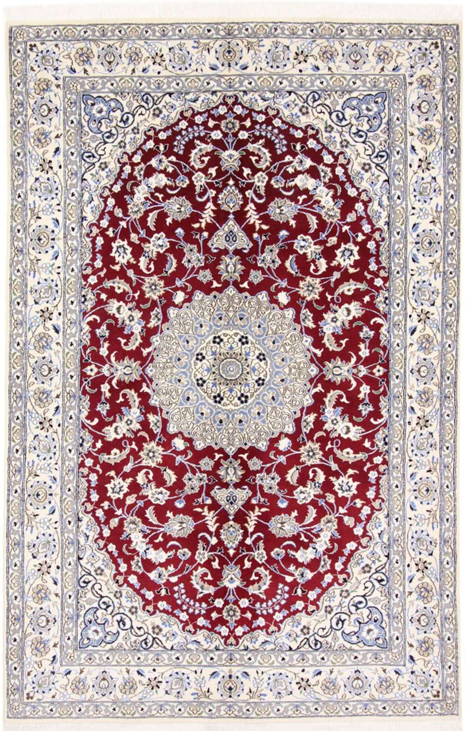 Tapis persan - Nain - Royal - 240 x 158 cm - rouge