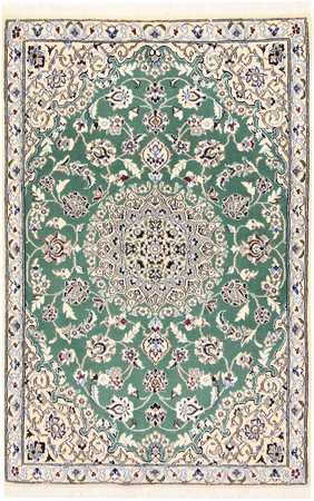 Perser Rug - Nain - Royal - 137 x 88 cm - green