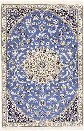 Tapete Persa - Nain - Royal - 136 x 90 cm - azul