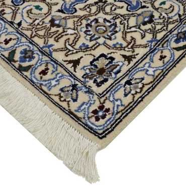 Alfombra Persa - Nain - Real - 134 x 89 cm - azul