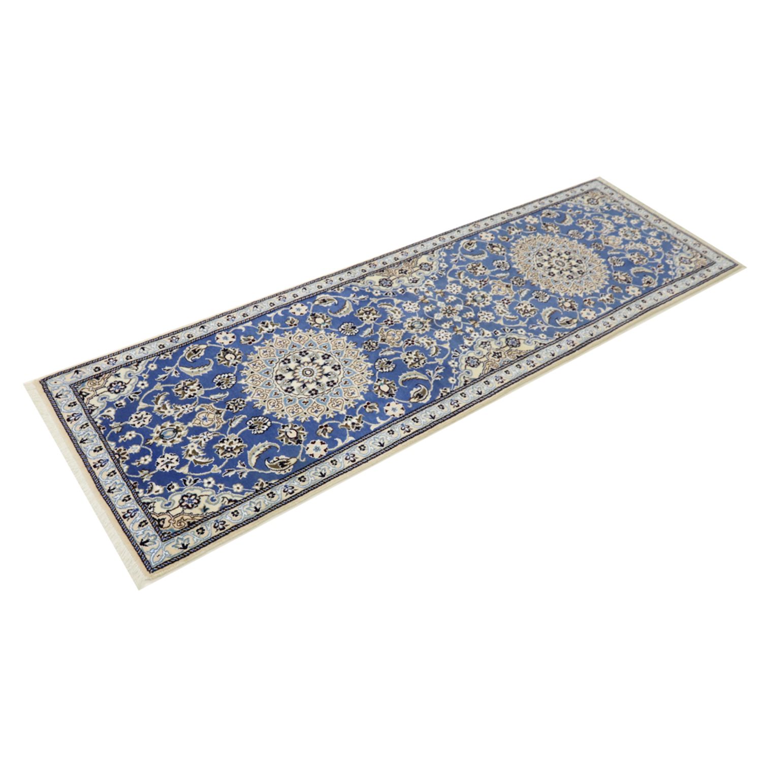 Tappeto corsia Tappeto Persero - Nain - Reale - 200 x 60 cm - blu