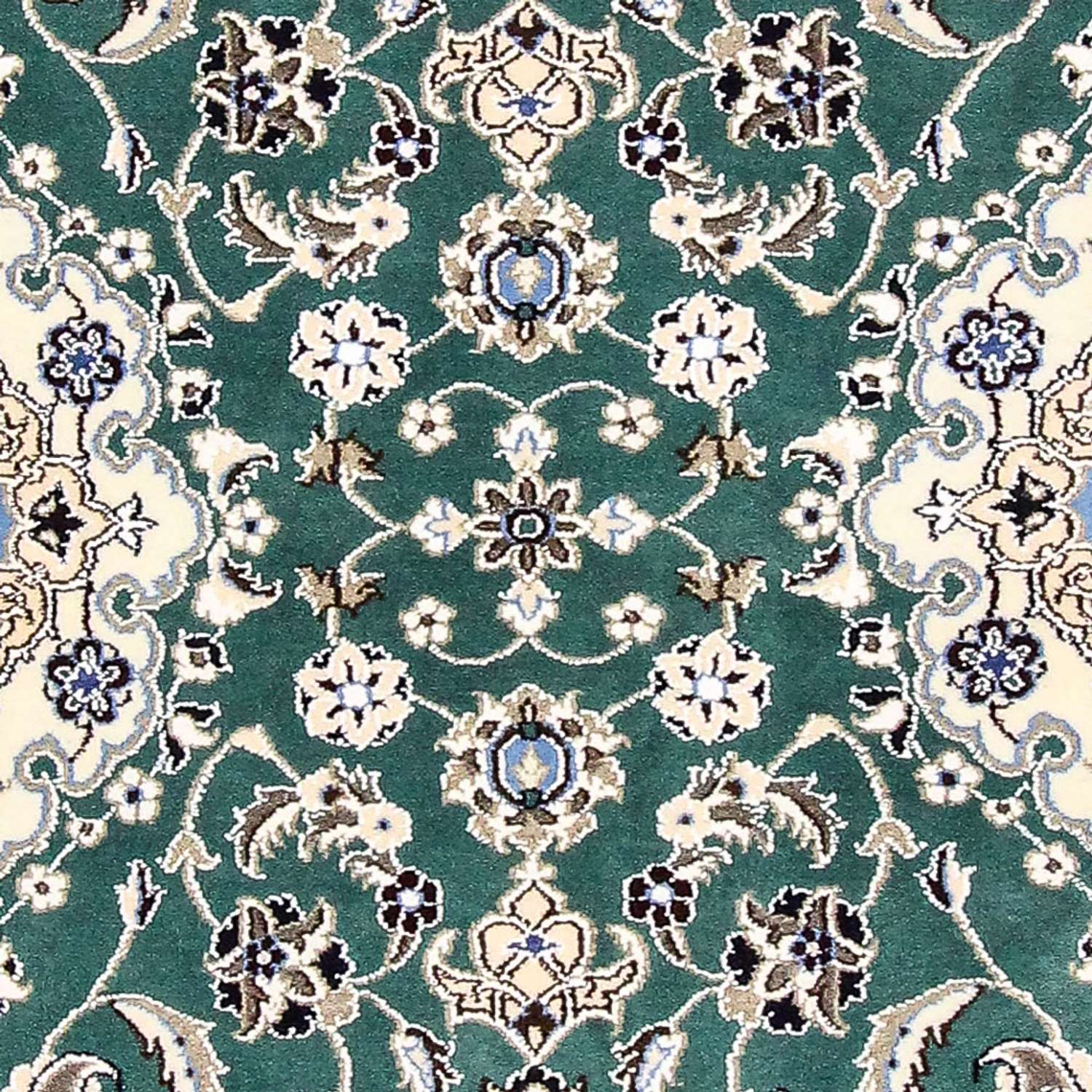Løber Persisk tæppe - Nain - Royal - 200 x 60 cm - grøn