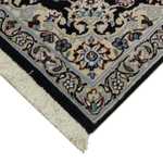 Alfombra Persa - Nain - Real - 90 x 60 cm - azul oscuro