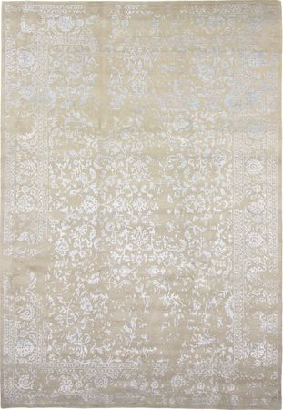 Tapis design - 357 x 248 cm - argent