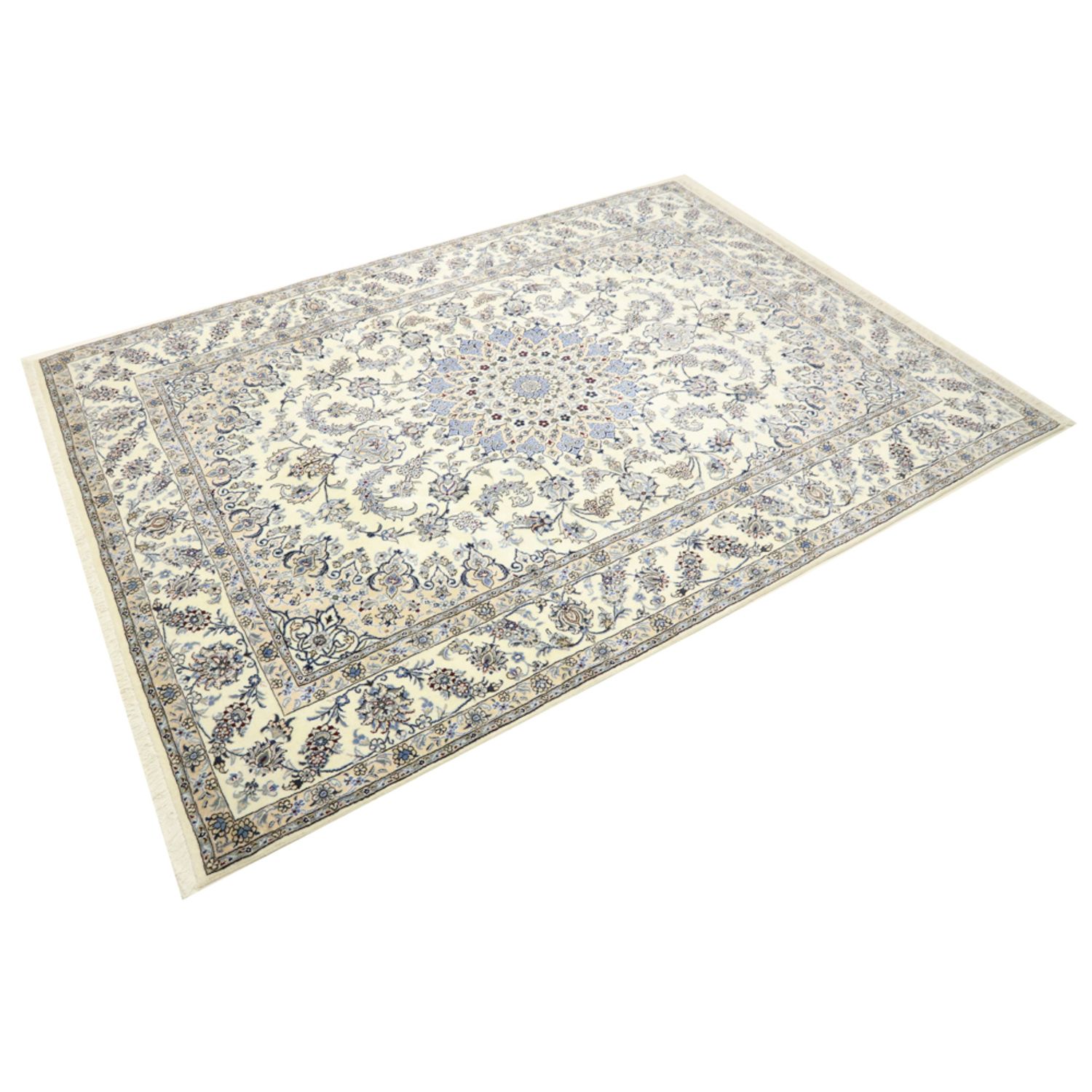 Tapis persan - Nain - 343 x 248 cm - crème