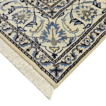 Tapis persan - Nain - 294 x 195 cm - bleu foncé