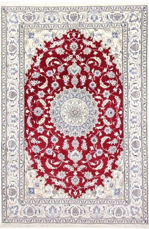 Tapis persan - Nain - 292 x 194 cm - rouge