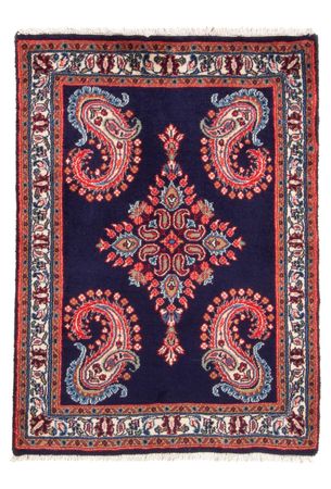 Tapis persan - Classique - 100 x 65 cm - bleu foncé