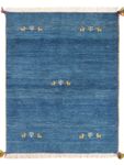 Tapete Gabbeh - Persa - 145 x 106 cm - azul