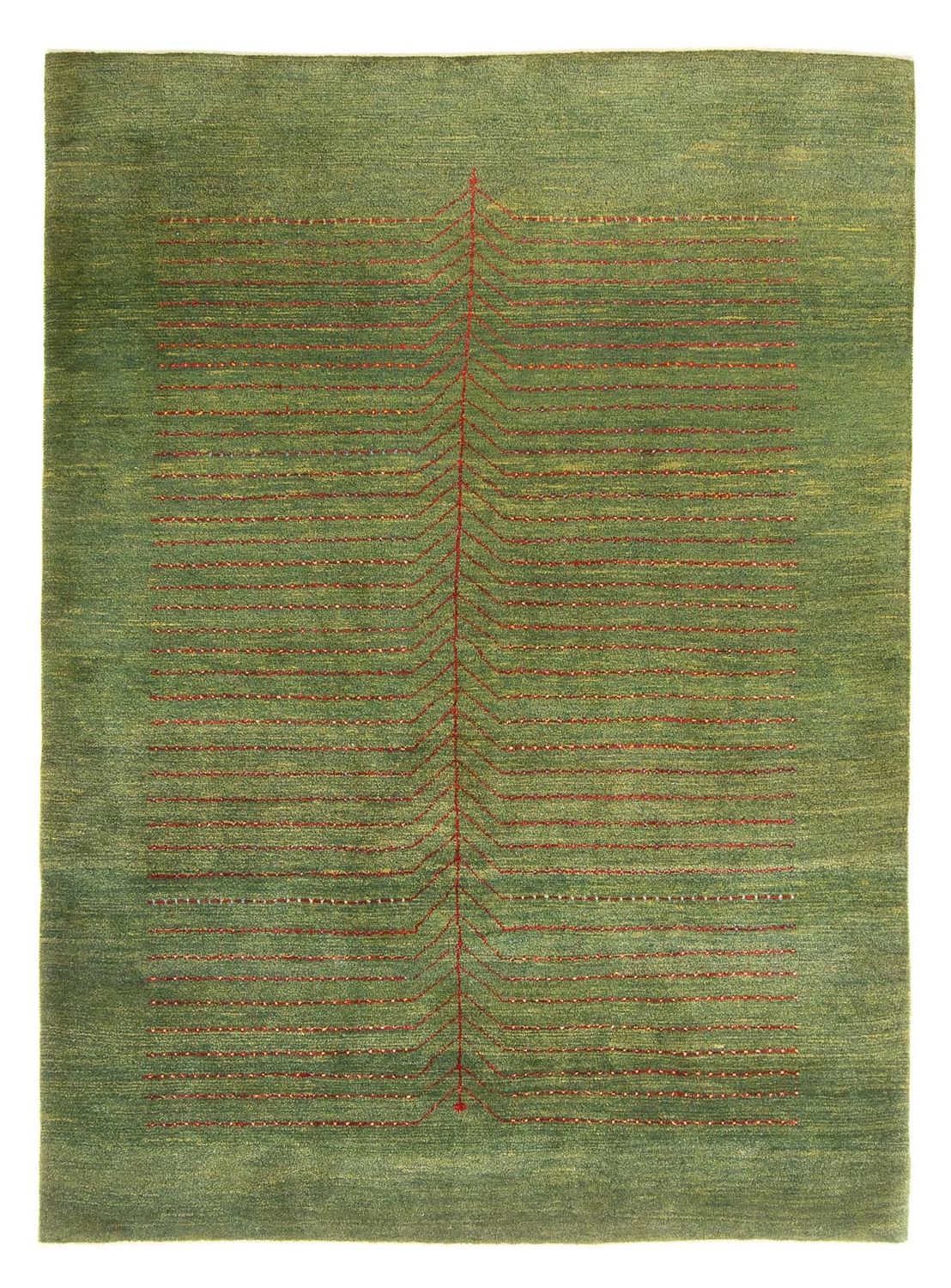 Tapete Gabbeh - Persa - 241 x 173 cm - verde