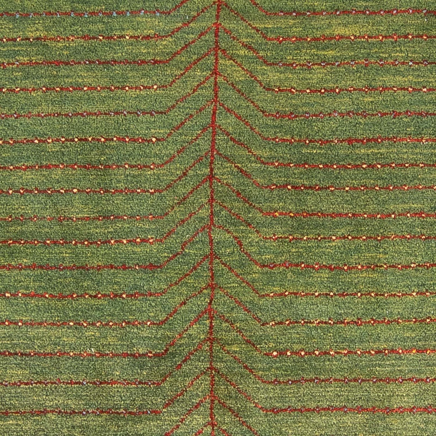 Gabbeh Teppich - Perser - 241 x 173 cm - grün