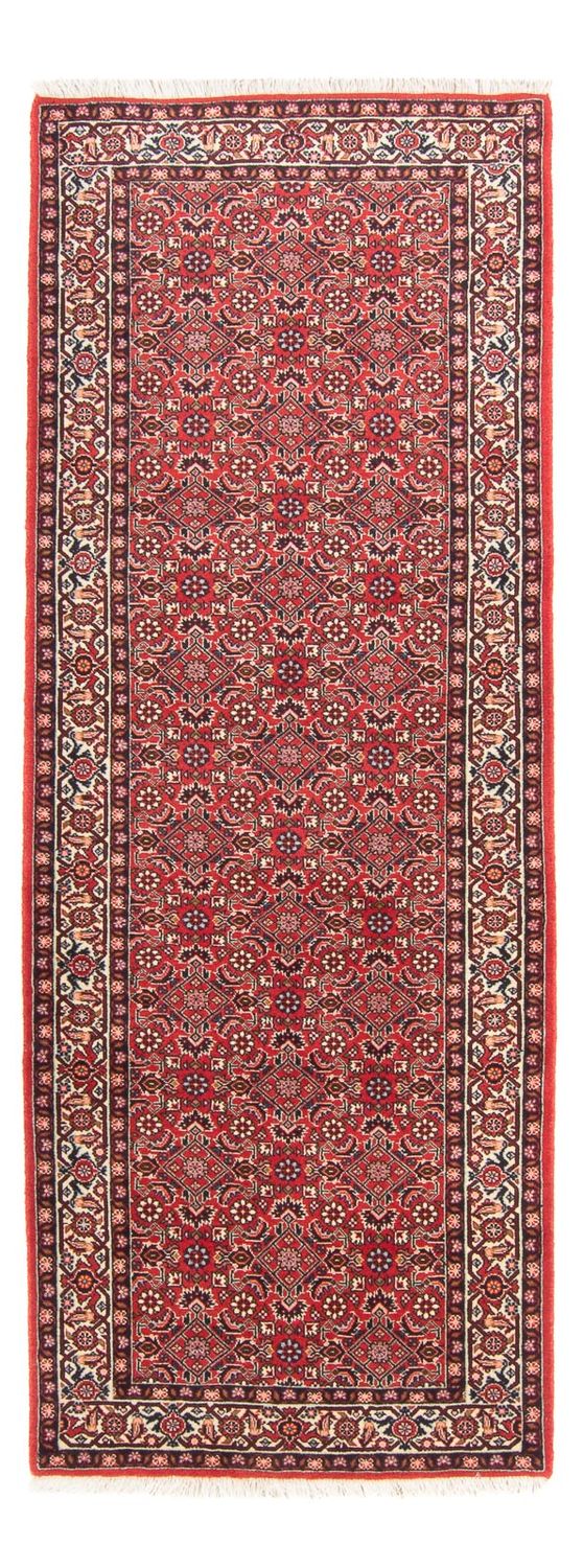 Corredor Tapete Persa - Bijar - Royal - 253 x 87 cm - vermelho