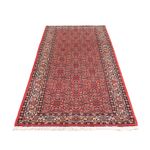 Tapis de couloir Tapis persan - Bidjar - 253 x 87 cm - rouge