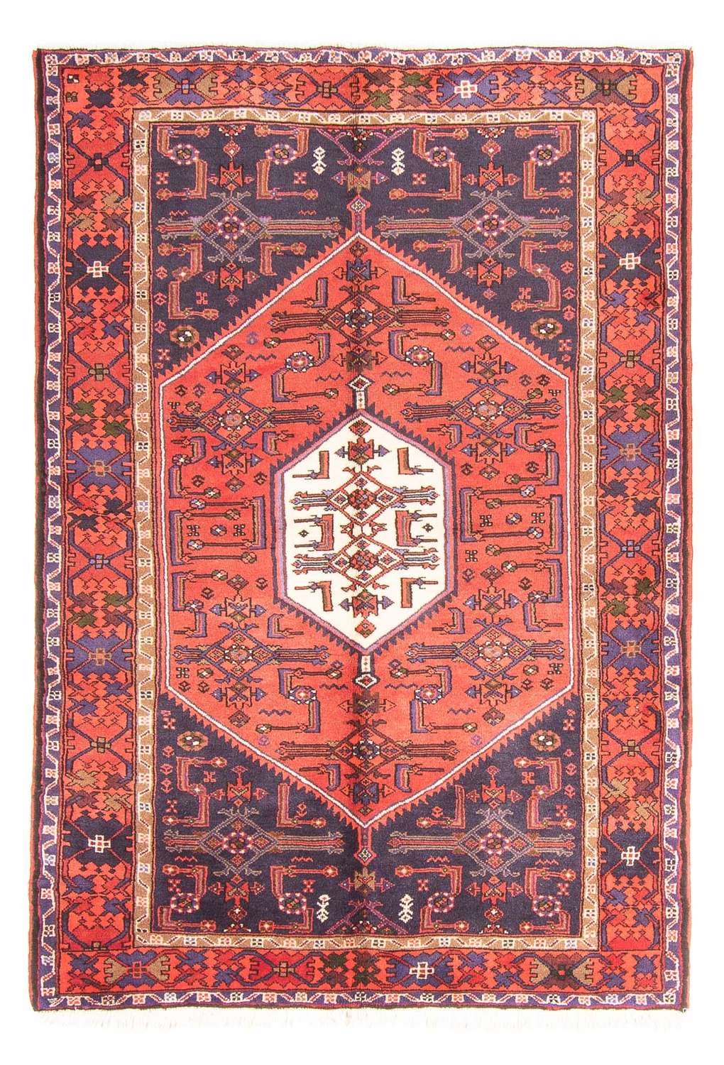 Alfombra persa - Nómada - 194 x 131 cm - rojo
