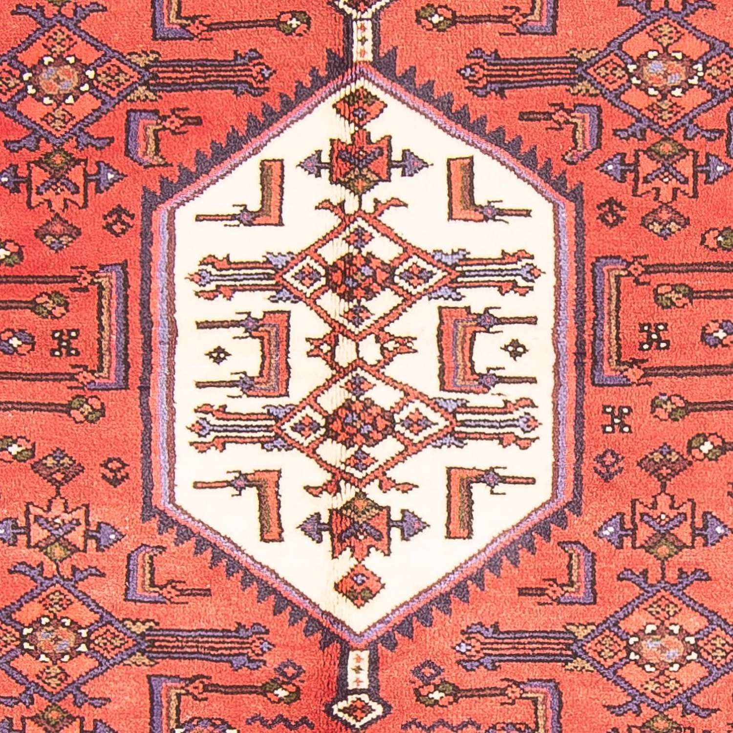 Alfombra persa - Nómada - 194 x 131 cm - rojo