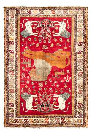 Tapis Gabbeh - Persan Kashkuli - 265 x 171 cm - rouge