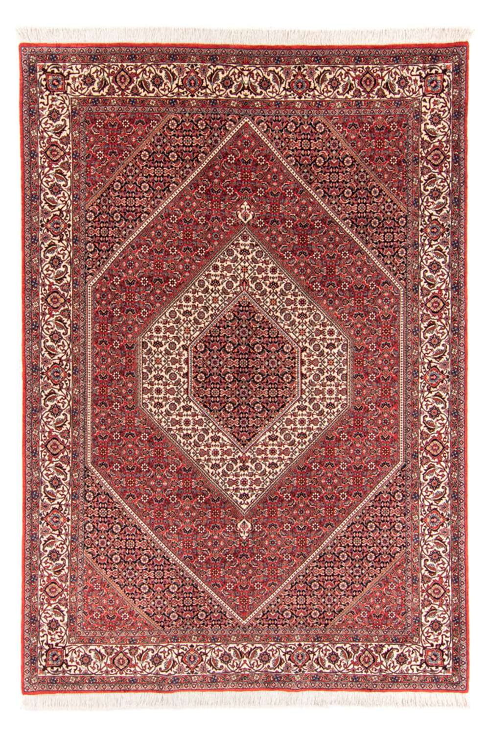 Alfombra persa - Bidjar - 252 x 174 cm - rojo