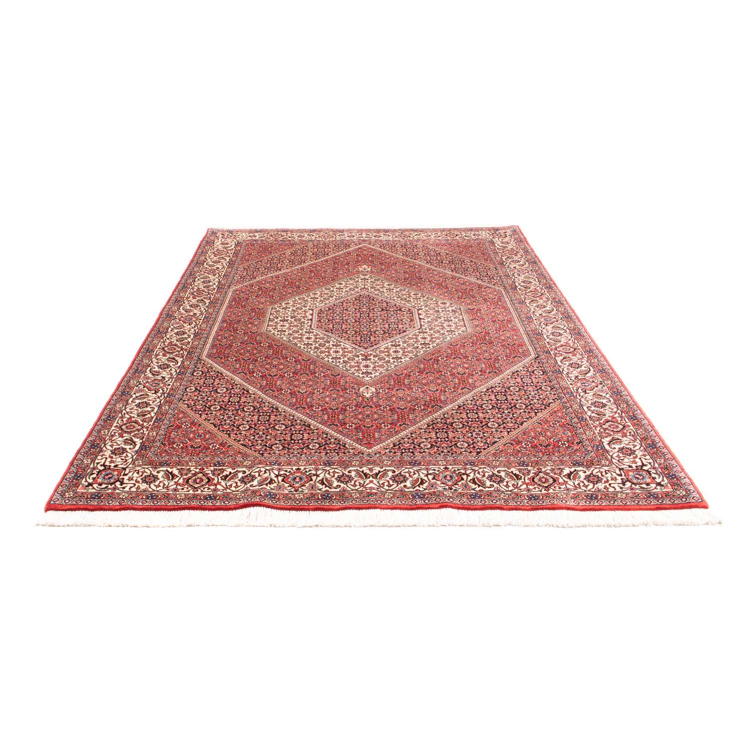 Perský koberec - Bijar - Královský - 252 x 174 cm - červená