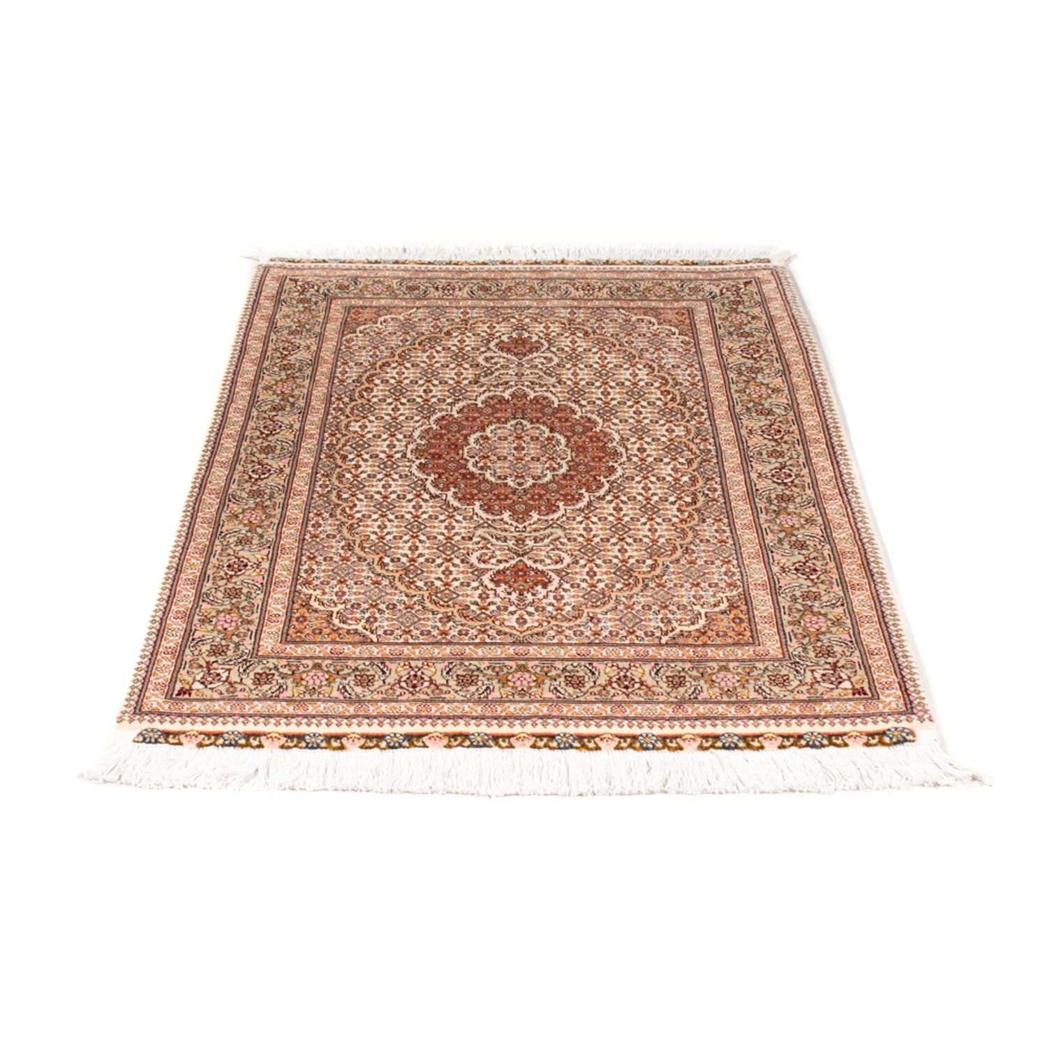 Perzisch tapijt - Tabriz - Royal - 130 x 75 cm - beige