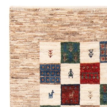 Tapis Gabbeh - Loribaft Persan - 125 x 86 cm - multicolore