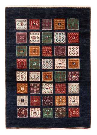 Tapis Gabbeh - Loribaft Persan - 120 x 87 cm - multicolore