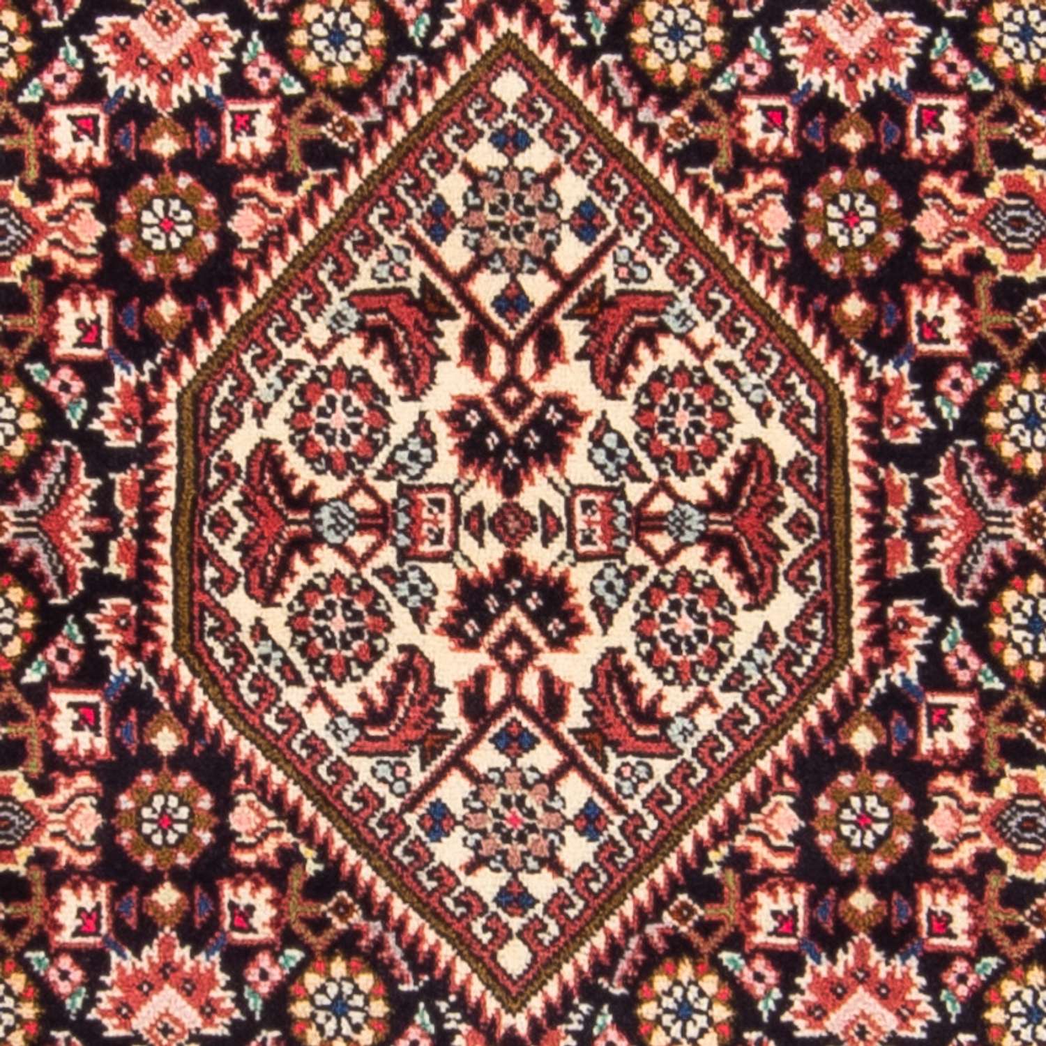 Alfombra persa - Bidjar - 144 x 84 cm - rojo