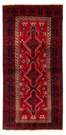 Tapis de couloir Tapis Belutsch - 211 x 102 cm - rouge