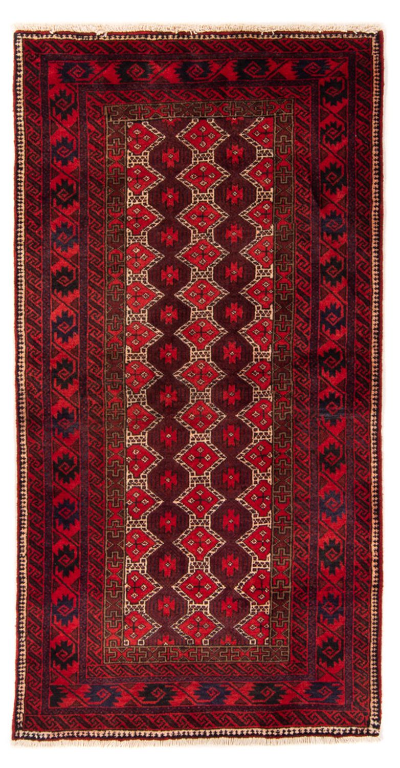 Loper Baluch tapijt - 190 x 95 cm - rood