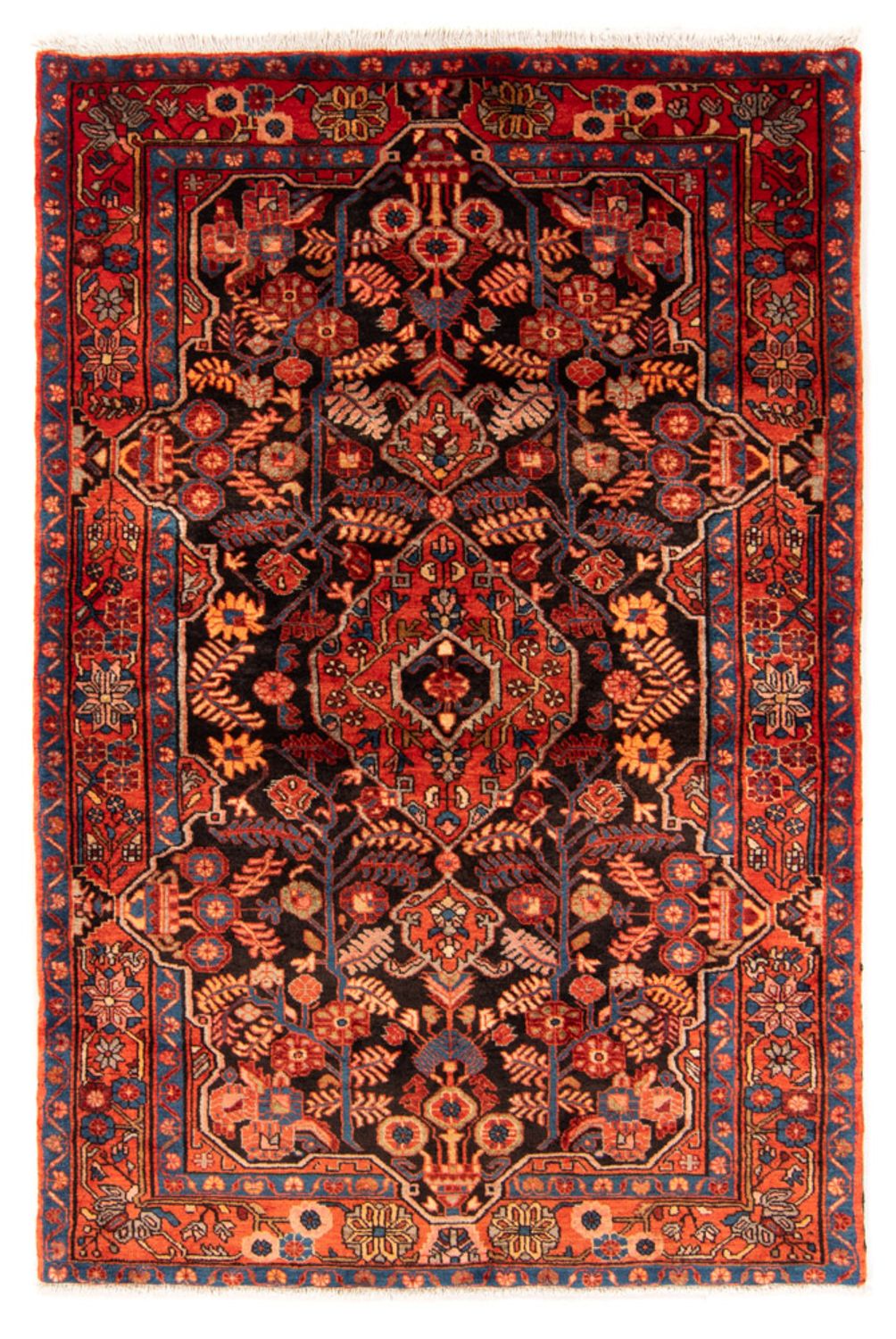 Tapis persan - Nomadic - 196 x 122 cm - bleu foncé