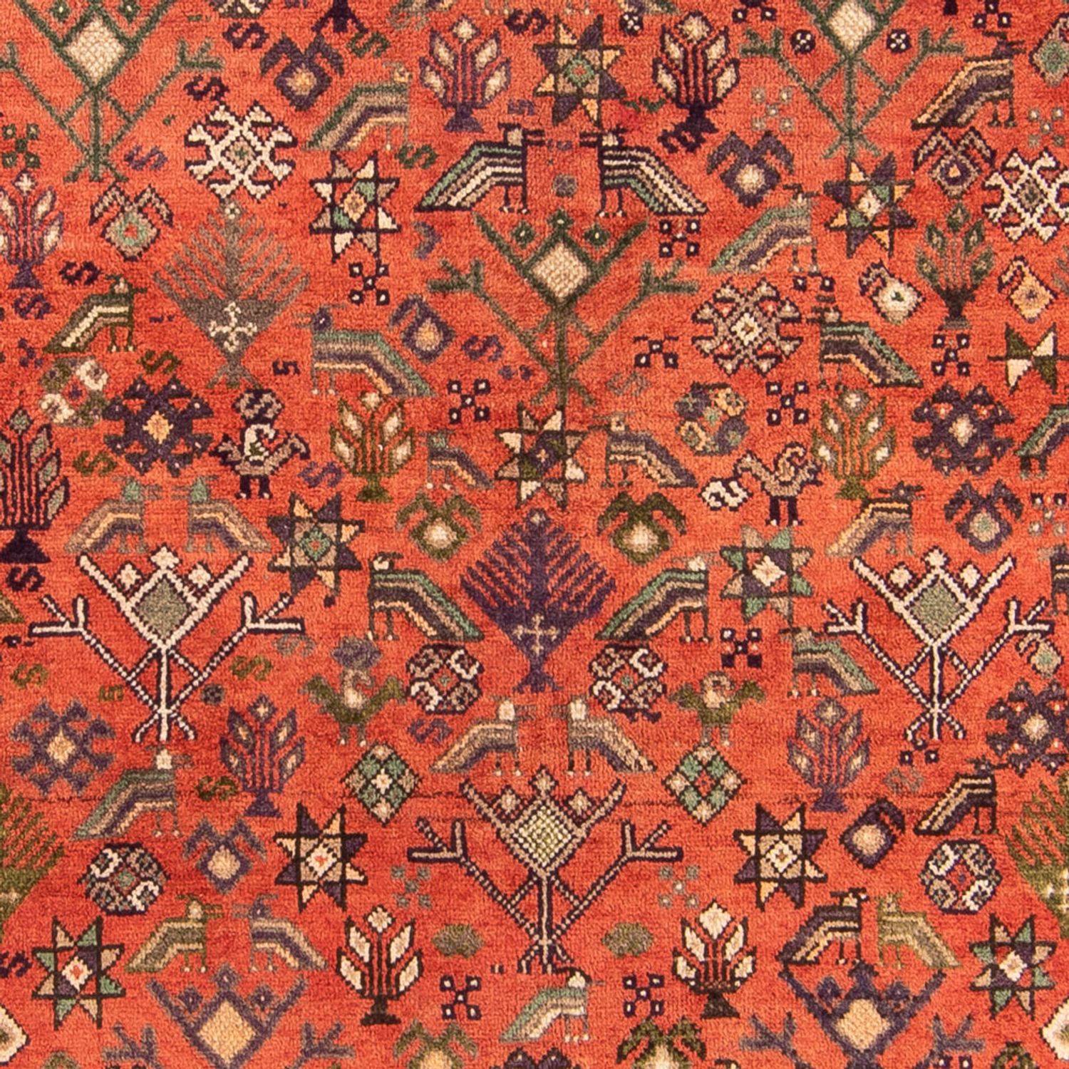 Tapis persan - Nomadic - 205 x 158 cm - orange