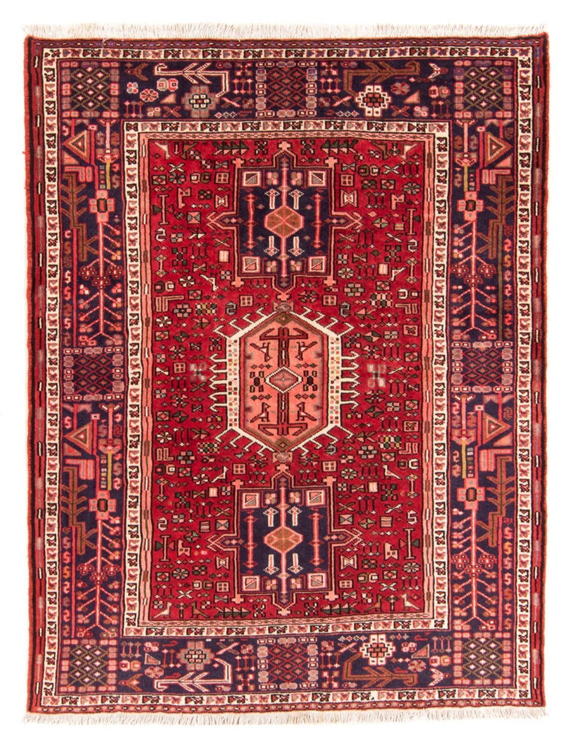 Perserteppich - Nomadic - 194 x 144 cm - rot