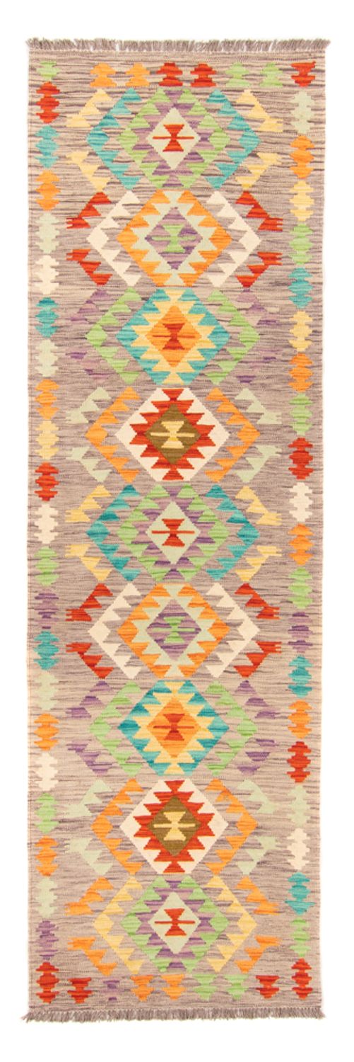 Corredor Tapete Kelim - Oriental - 292 x 83 cm - multicolorido