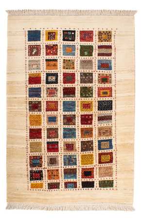 Tapis Gabbeh - Loribaft Persan - 128 x 86 cm - multicolore