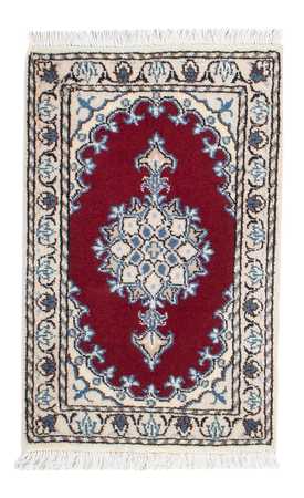 Tapis persan - Nain - 60 x 40 cm - rouge vin