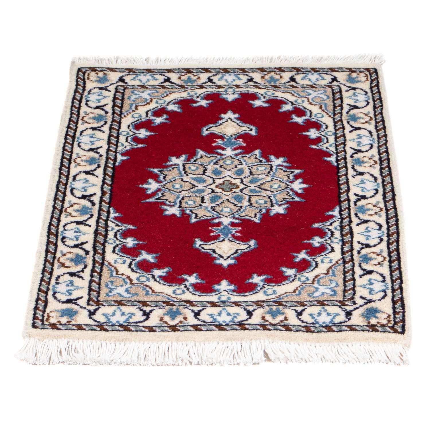 Persisk tæppe - Nain - 60 x 40 cm - rød