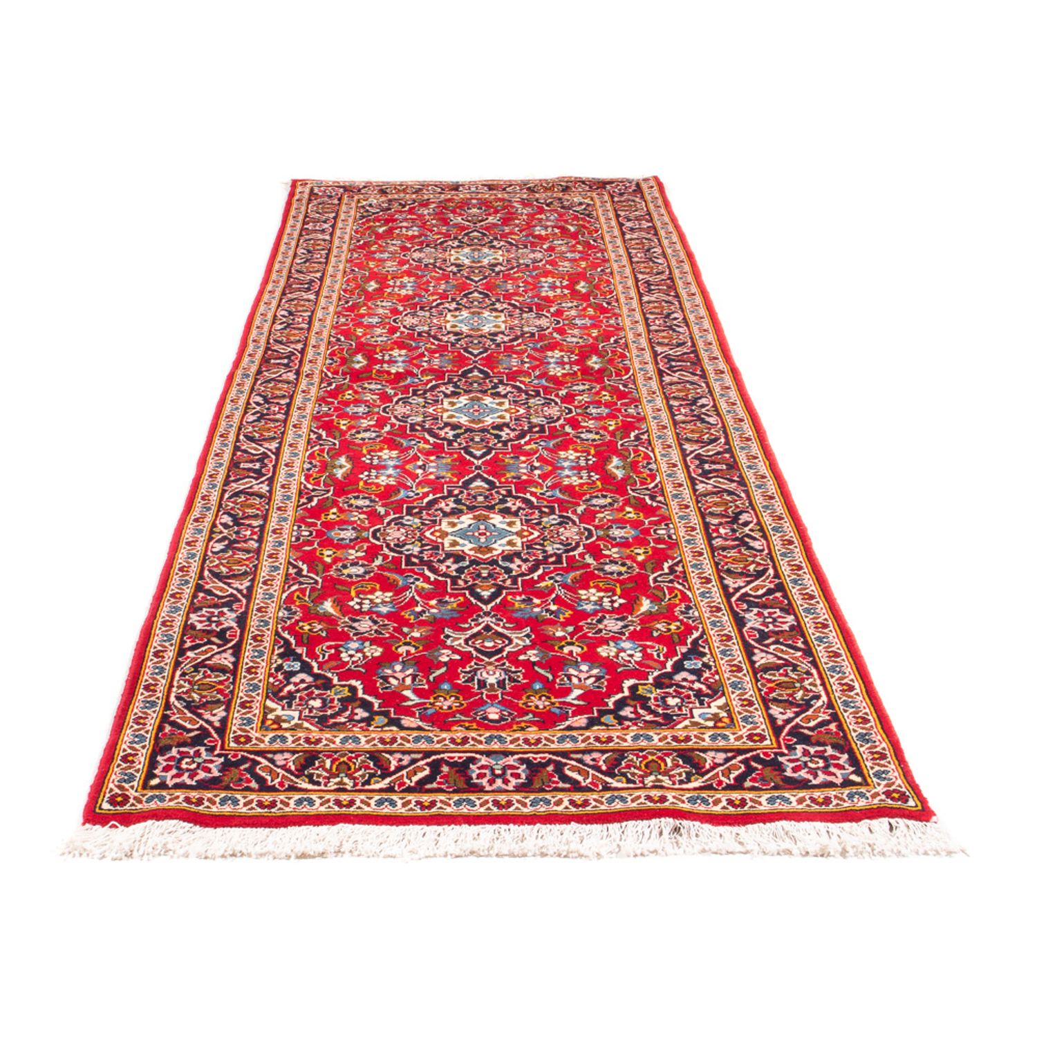 Tapis de couloir Tapis persan - Keshan - 312 x 100 cm - rouge