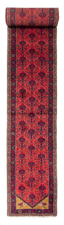 Tapis de couloir Tapis persan - Nomadic - 688 x 83 cm - rouge